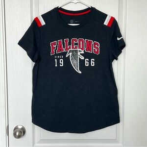 NWT Nike Atlanta Falcons Women’s NFL Short Sleeve Shirt Black Red Size Small